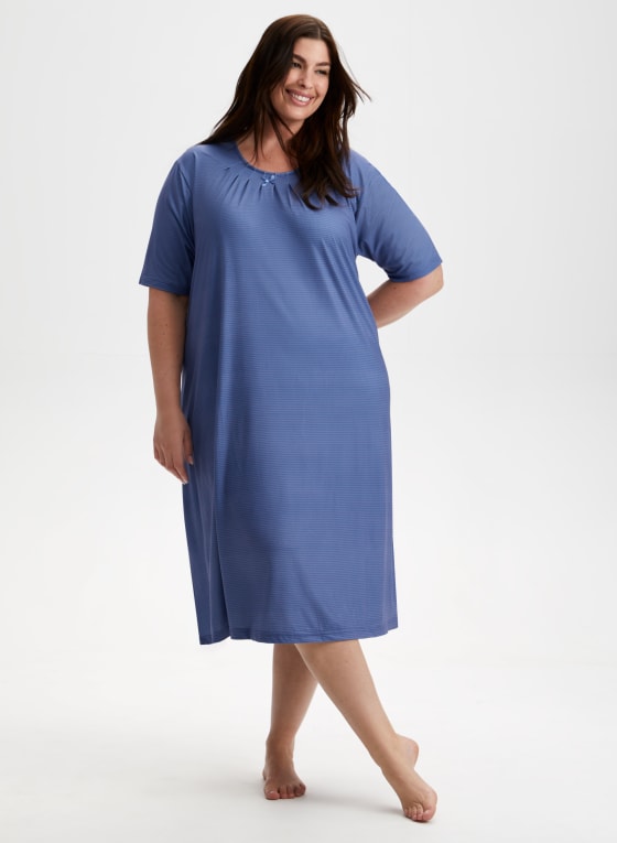 Zigzag Print Nightgown