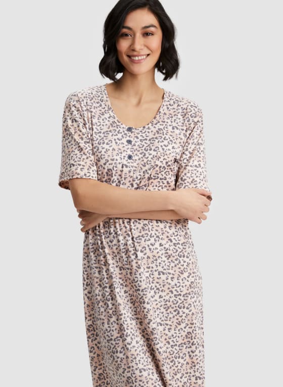 Animal Print Nightgown