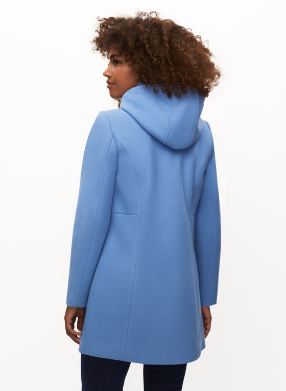Stretch Wool Blend Coat