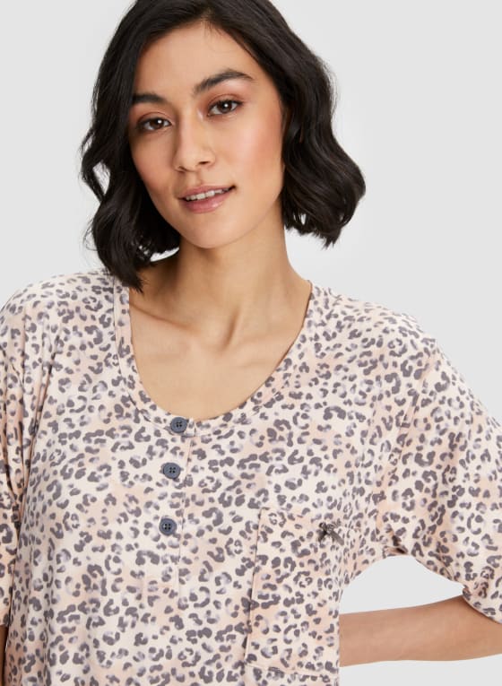Animal Print Nightgown
