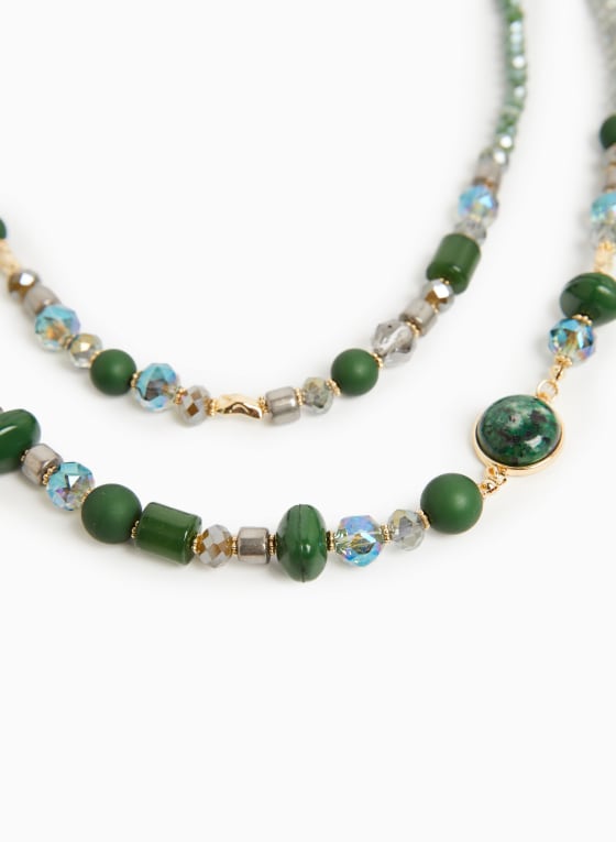 Double Row Beaded Necklace