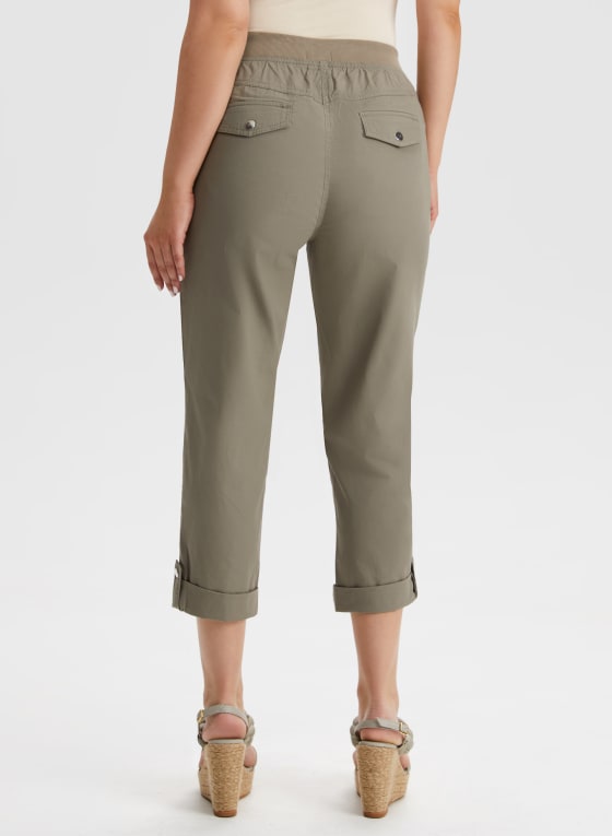 Cotton Capri Cargo Pants