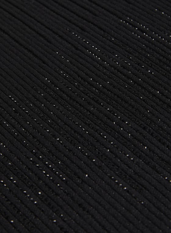 Linear Rhinestone Motif Sweater