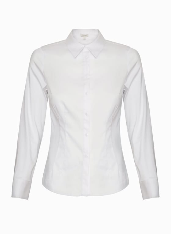 Dart Detail Button-Up Blouse