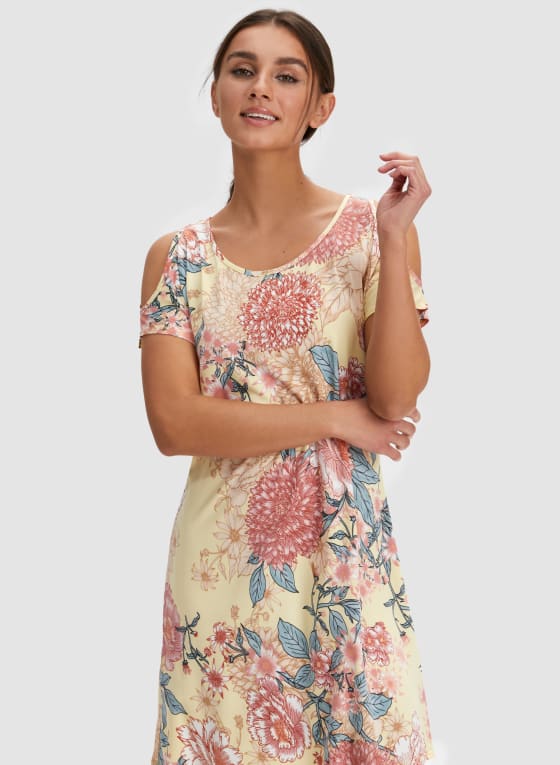 Floral Cold Shoulder Sleepshirt