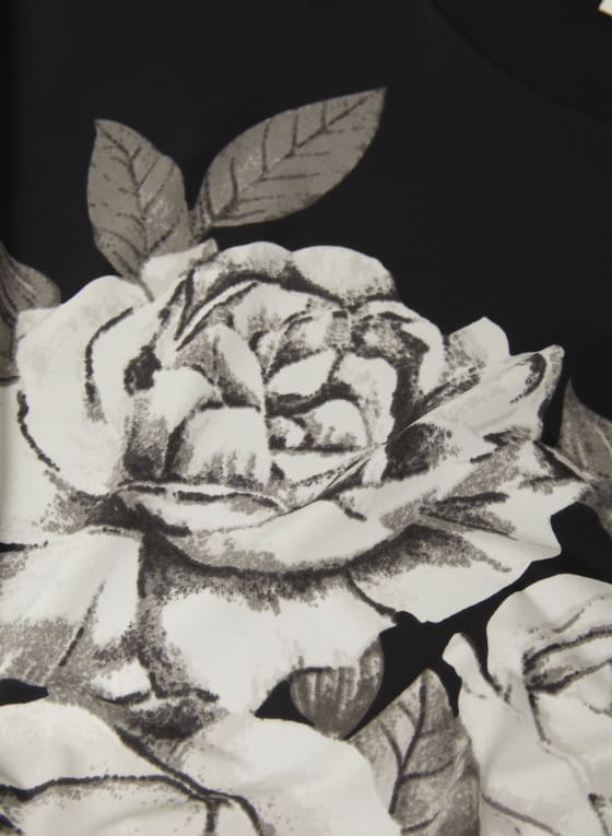 Rose Print Top