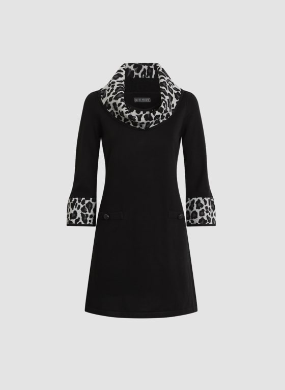 Cowl Neck Sweater Dress