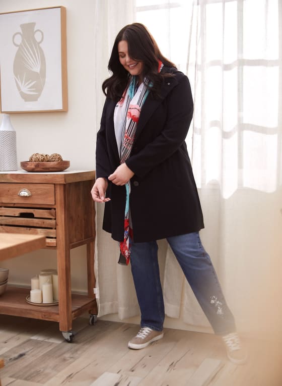 Portrait - Hooded A-Line Coat