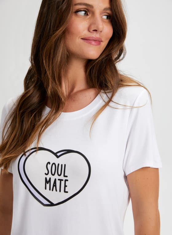 Graphic Print PJ Top