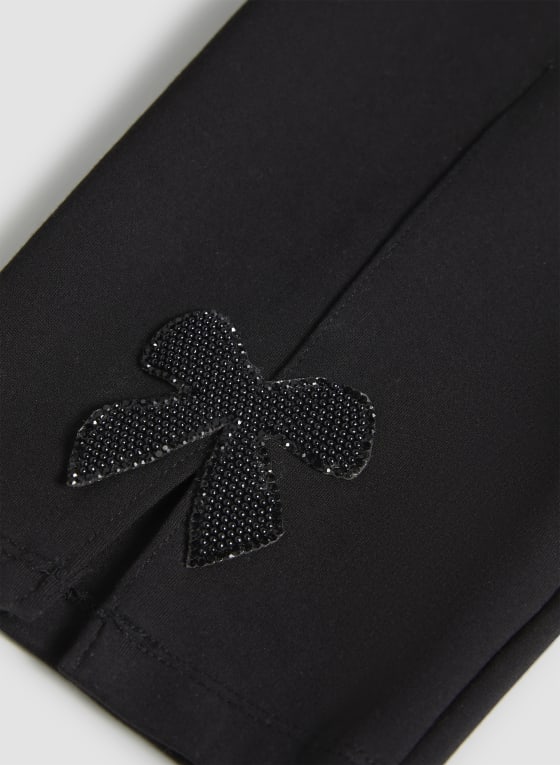 Bow Detail Slim Leg Pants