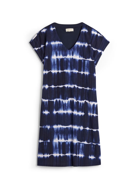 Tie Dye Stripe T-Shirt Dress