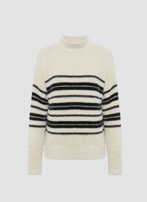 Stripe Print Sweater