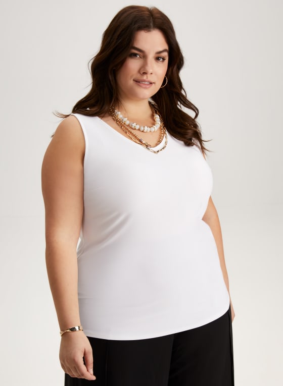 Sleeveless V-Neck Top