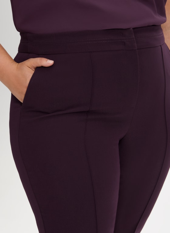 Stitch Detail Straight Leg Pants