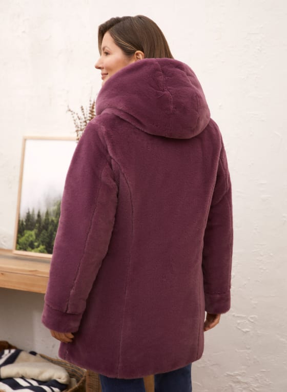 Reversible Faux Fur Coat