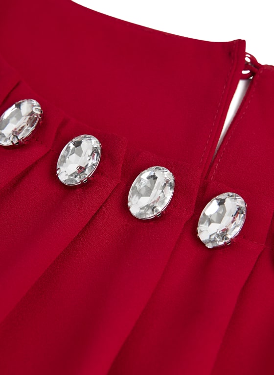 Rhinestone Detail Blouse