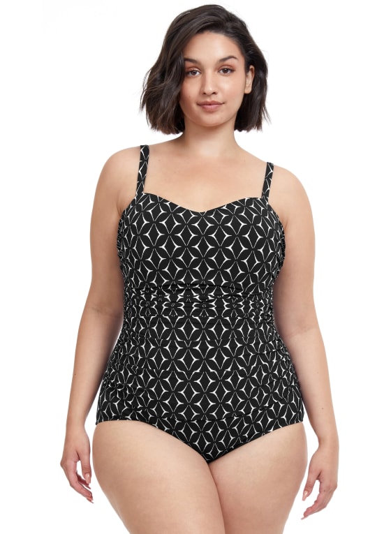 Profile by Gottex - Geometric Motif Swimsuit