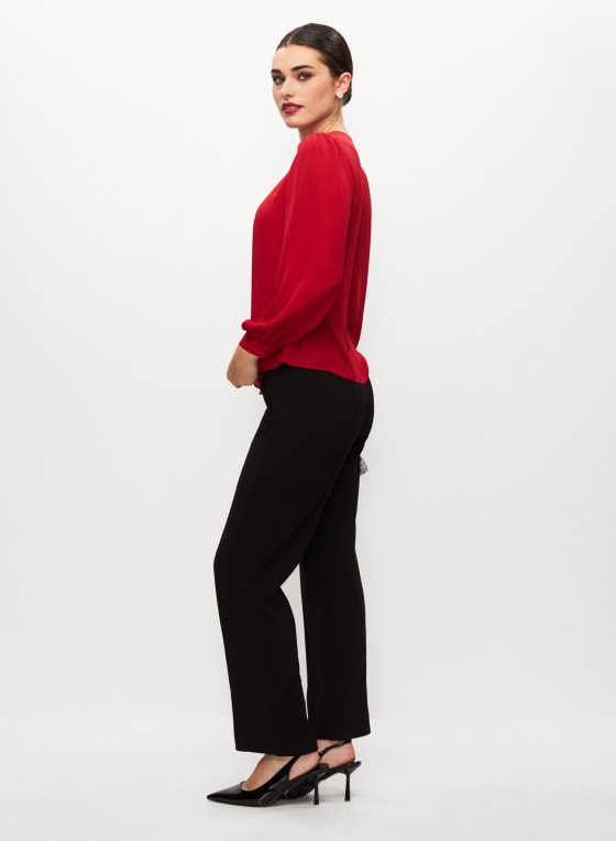Side Zip Wide Leg Pants