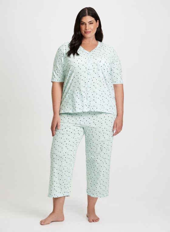 Heart Print Pyjama Set