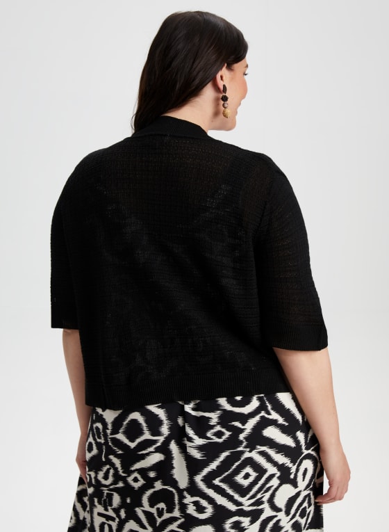 Pointelle Knit Bolero