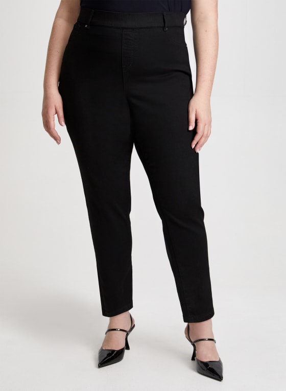 Slim Leg Pull-On Jeans