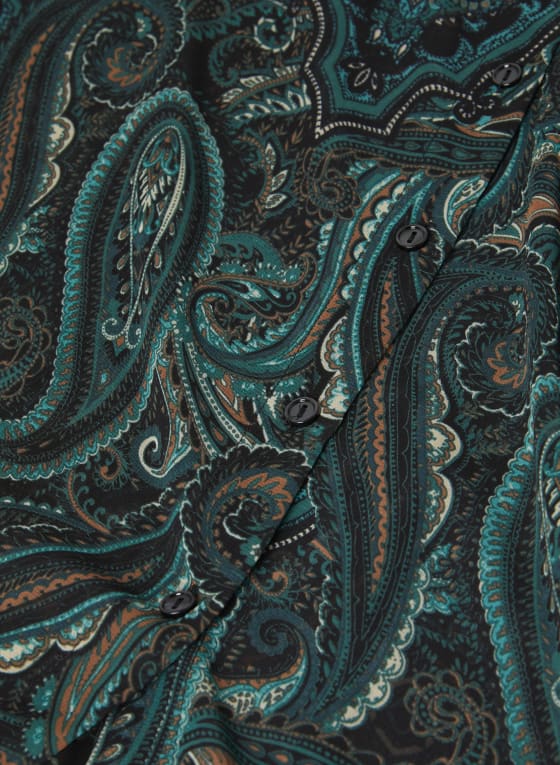 Paisley Motif High-Low Tunic