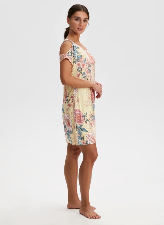 Floral Cold Shoulder Sleepshirt