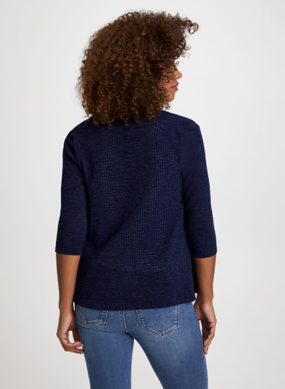 Cascading Open Front Cardigan