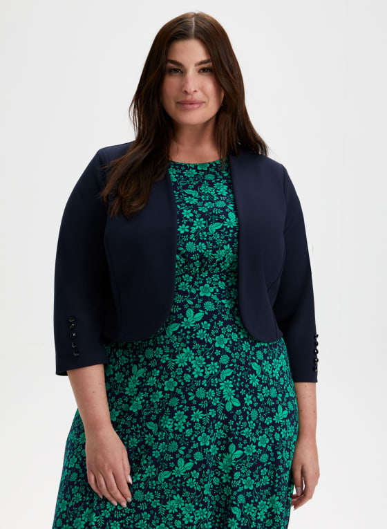 3/4 Button Sleeve Bolero
