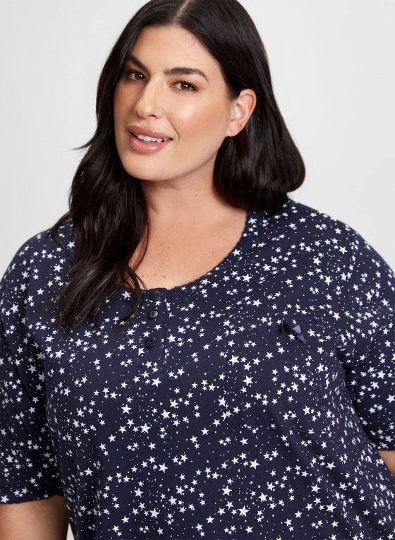 Star Motif Nightgown