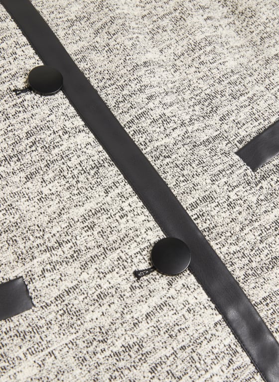 Contrast Trim Bouclé Jacket