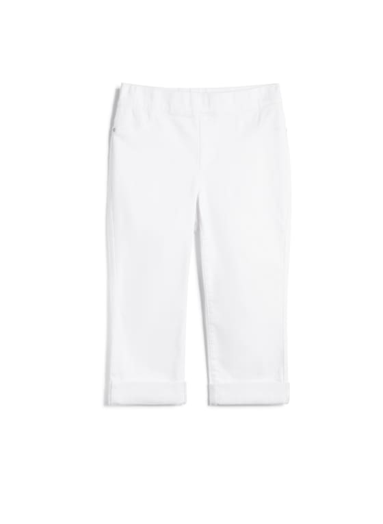 Pull-On Denim Capris