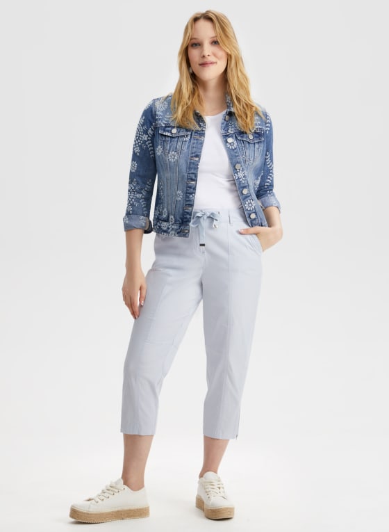 Zipper Detail Capris
