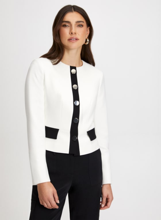 Button Front Blazer