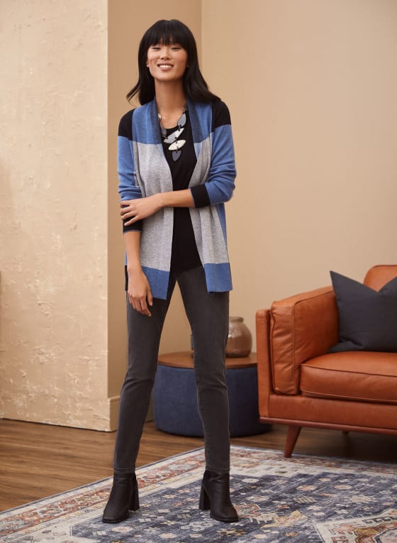 Colour Block Cardigan