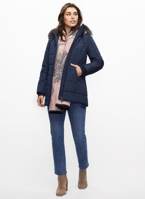 Vegan Down Quilted Coat