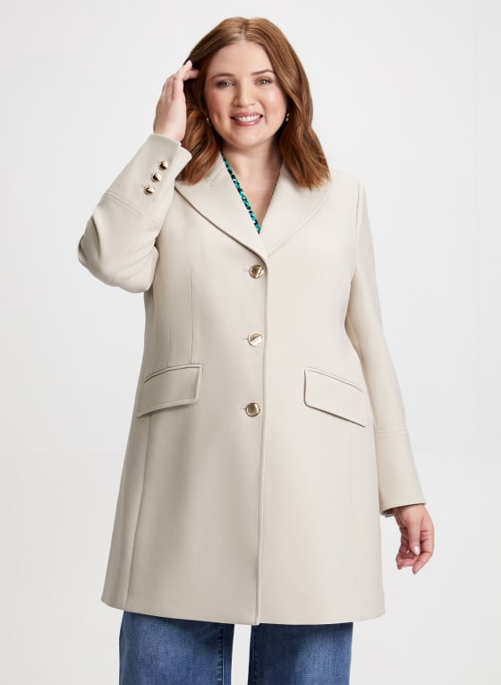 Notch Collar Tricotine Jacket