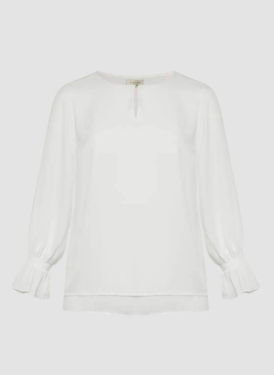 Long Sleeve Double Layer Blouse