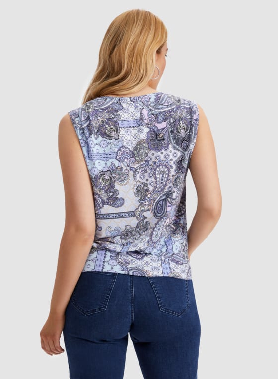 Paisley Print Top