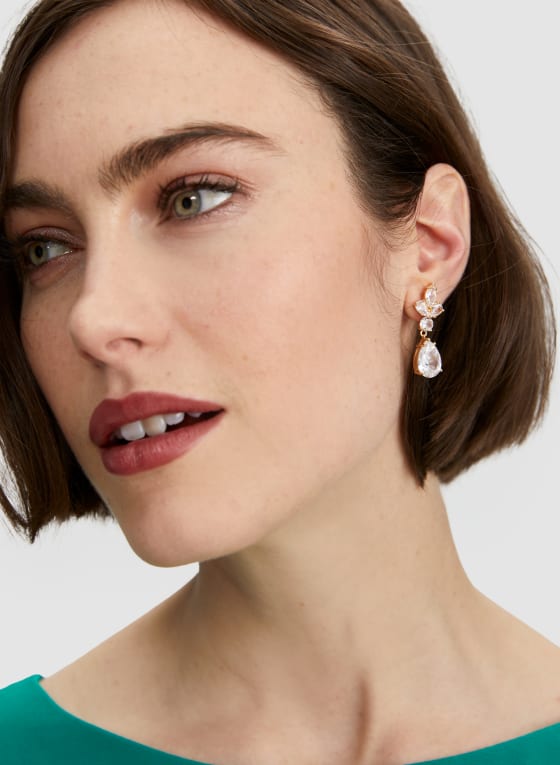 Two Tier Cluster Detail Earrings