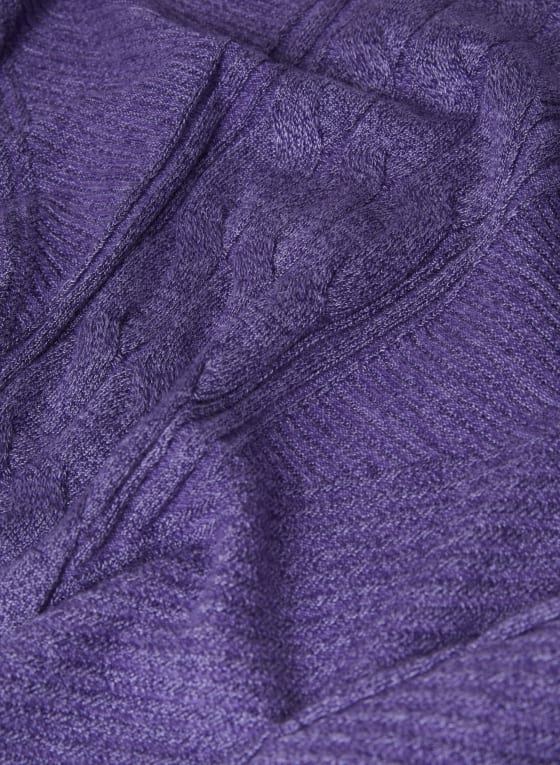 Ribbed & Cable Knit Sweater