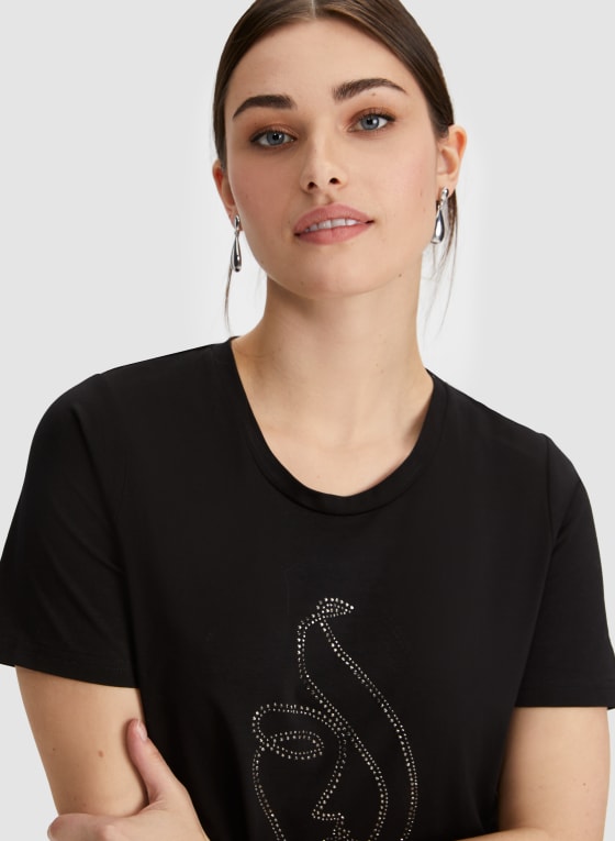 Sequined Face T-shirt