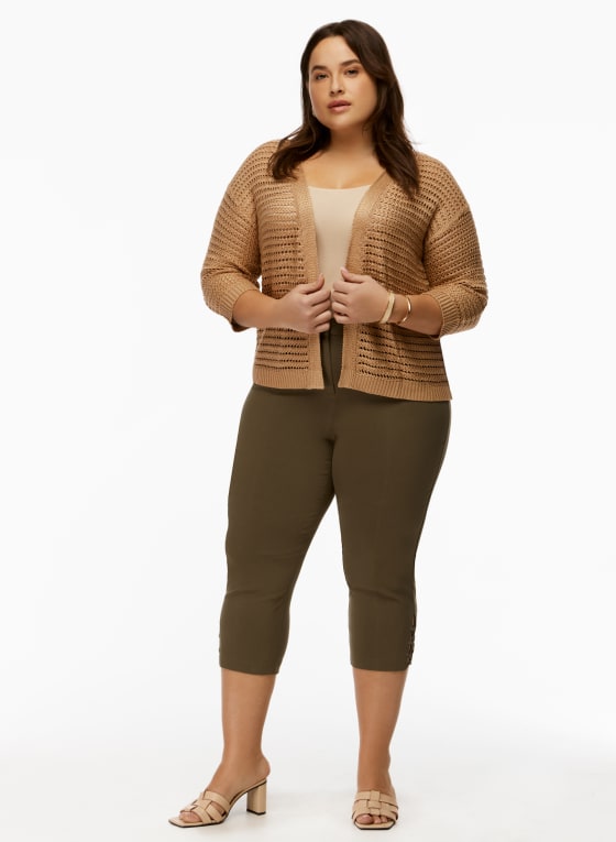 Open Front Knitted Cardigan