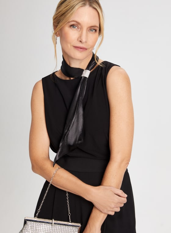 Rhinestone Detail Necktie