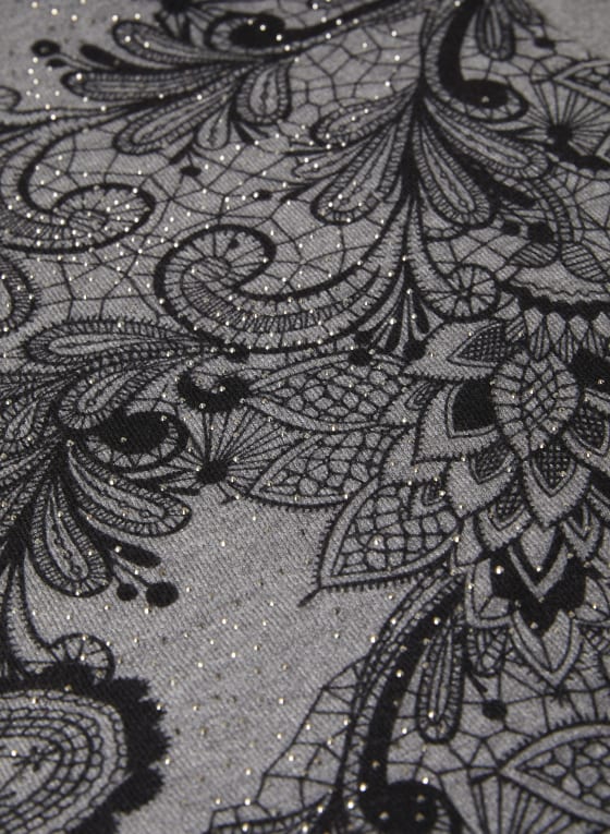 Paisley Print Sweater