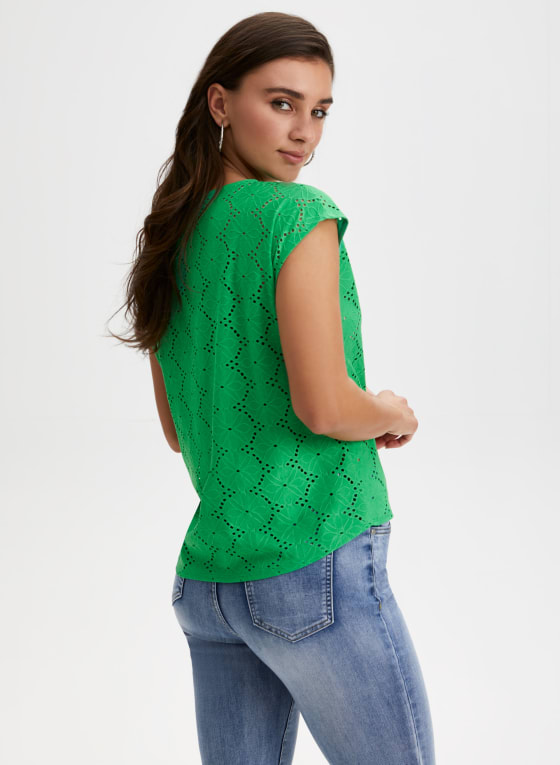 Eyelet Detail Top