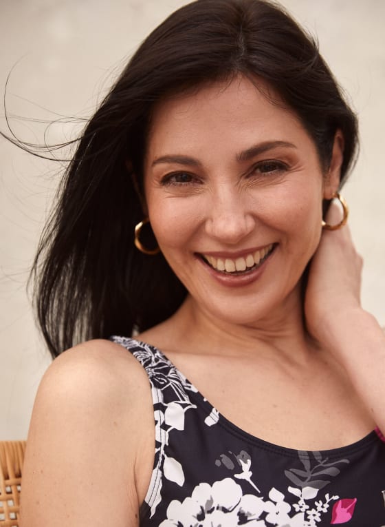 Nass-eau - Floral Print One-Piece Swimsuit