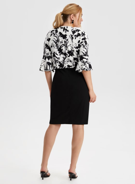 Floral Print Jacket & Dress Set