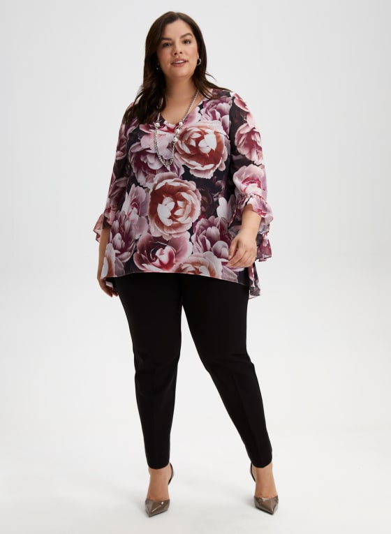 Floral 3/4 Sleeve Blouse