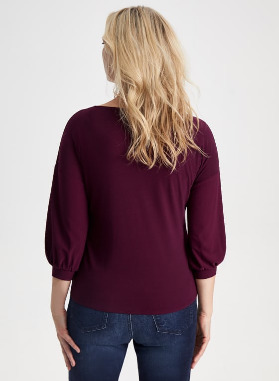 Elbow Puff Sleeve Top